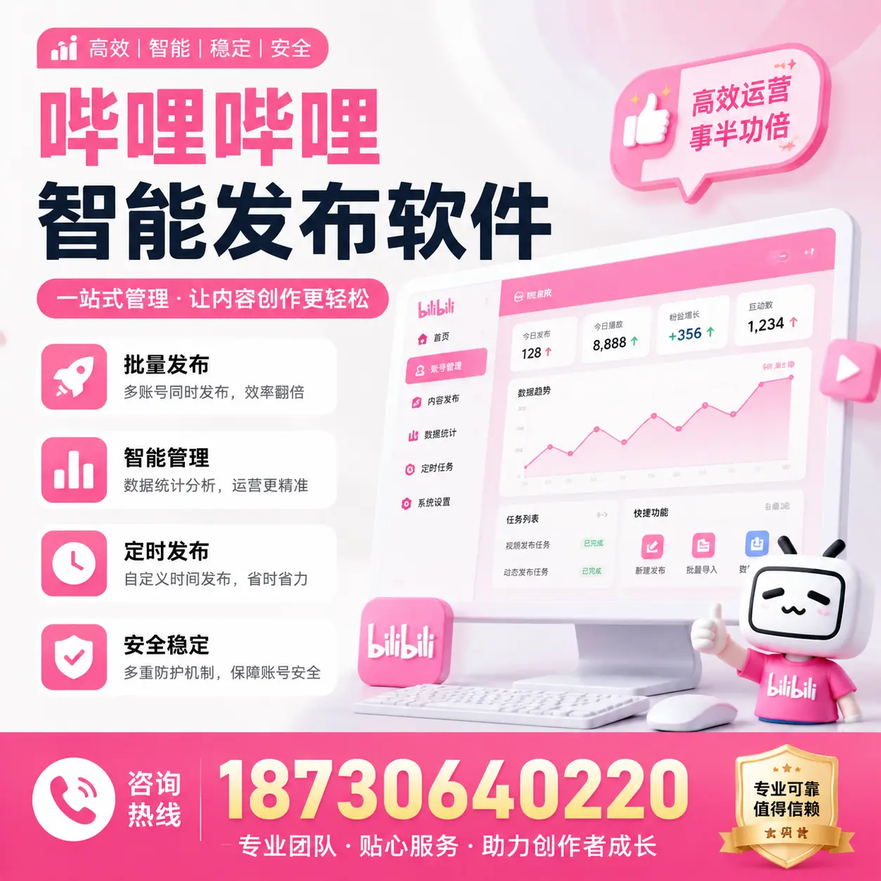 如何评估哔哩哔哩智能发布软件的ROI?湖州 企业必读